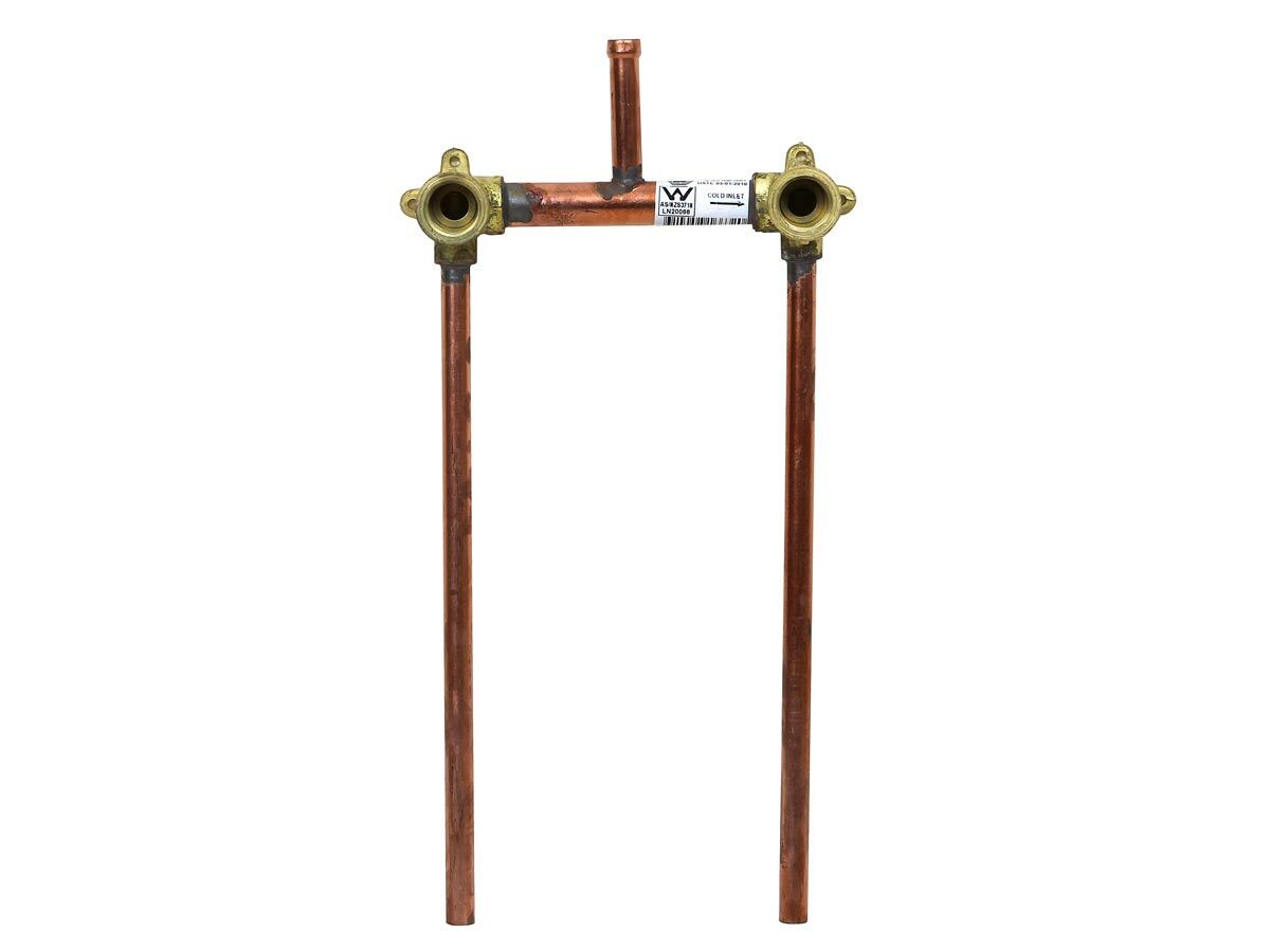 Shower Breech Cap 150mm Centre 90mm Rise 300mm Tails Back Entry from Reece