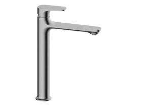 Mizu Silk Extended Basin Mixer Tap Brushed Gunmetal (6 Star) Lead Free