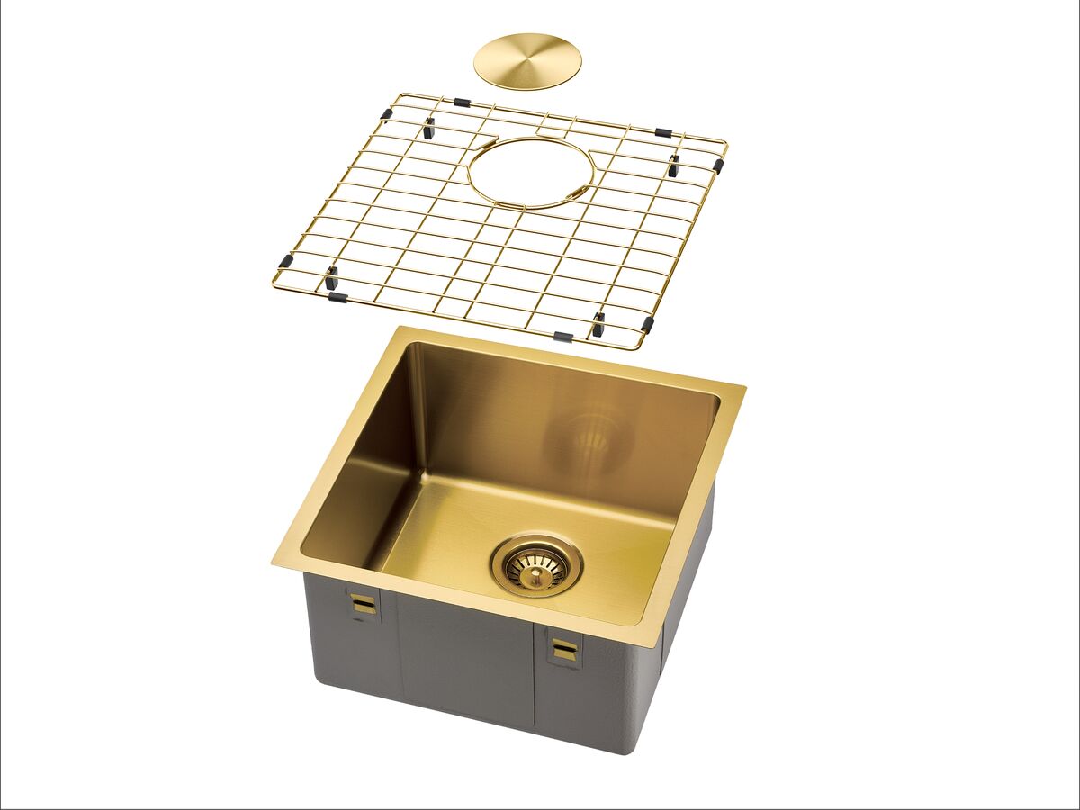 Supporting Image 02 - Memo Zenna Single Bowl Sink Stainless Steel Nanoplated Brass
