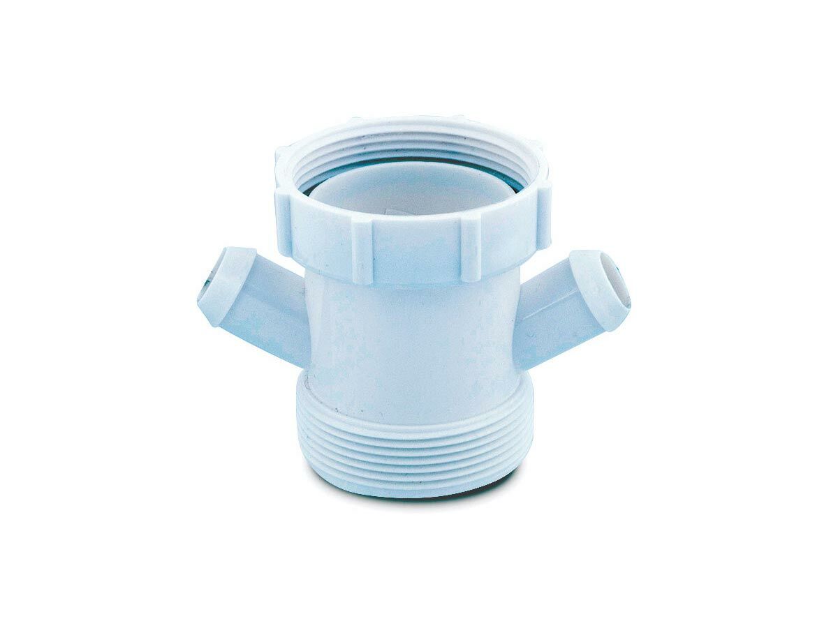 PVC Trap Extension with Overflow 50mm x 60mm