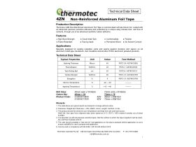 Specification Sheet - 4-ZERO Foil Face Insulation