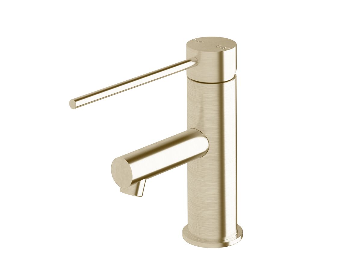 Scala Basin Mixer Tap with 150mm Extension Pin LUX PVD Brushed Platinum Gold (5 Star)