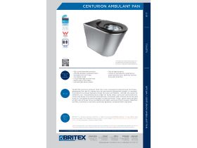 Technical Guide - Britex Centurion Ambulant Pan S Trap Stainless Steel (4 Star)