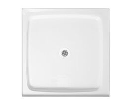 BASE Easy Fit Shower Base 2 Sided 900 x 900 Centre Outlet White