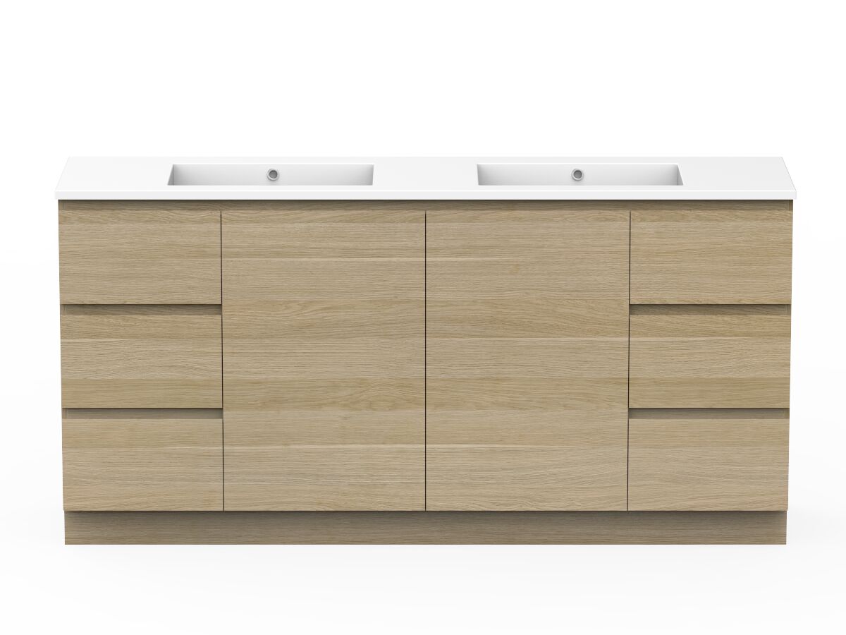 Posh Domaine Plus Conventional 1800mm Double Bowl Floor Mounted Vanity