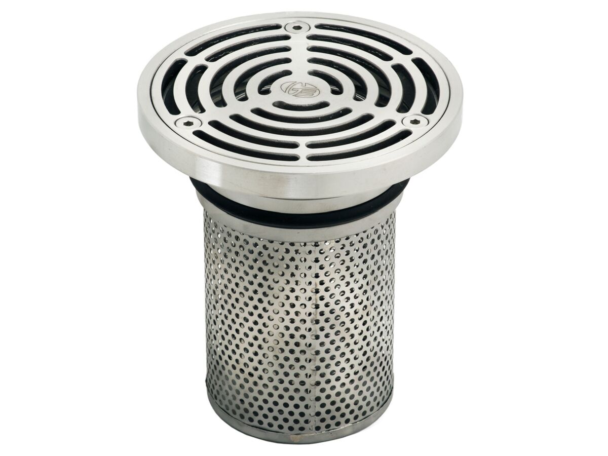 Floor Trap Combo Round Grate & Dual Strainer