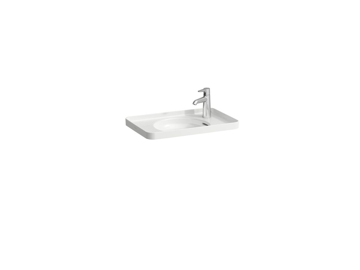 LAUFEN Val Drop in basin 1 Tap Hole with Over Flow 550x360 Internal Texture