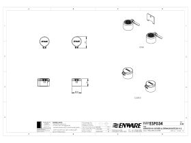 Enware Eyewash Aerator Housing and Dust Cover Pair with 2 Outlets and ...