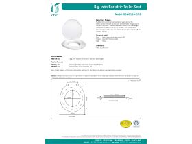 Specification Sheet - RBA Big John Premium Toilet Seat