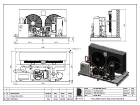 Tecumseh Semi Hermetic EVO Condensing Unit SHT4591ZHR 3 Phase