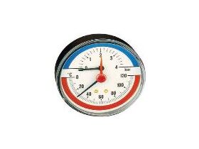 Caleffi Temp/Press Gauge Back Entry 80mm