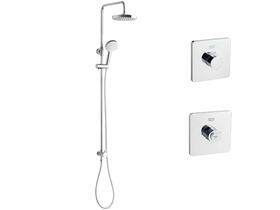 American Standard EasySET Thermo Controller + Cygnet Round Twin Rail Shower Chrome (3 Star)