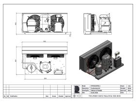 Tecumseh HTA Condensing Unit 2hp R134 MHBP TFHT4525YHR-2