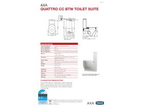 Technical Guide - AXA Quattro Close Coupled Back To Wall Toilet Suite 620mm Soft Close Seat S&P Trap White (4 Star)