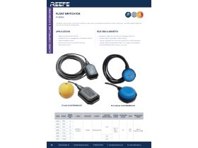 Specification Sheet - FS05 Float Switch with 5mtr Cable