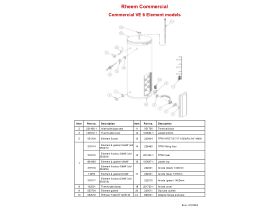 Component Listing - 6 Element Model Spare Parts Guide