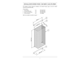 Installation Instructions - Integrity Security Cage 299867
