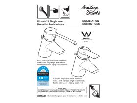 Technical Guide - Armitage Shanks Piccolo Basin Mixer Chrome (6 Star)