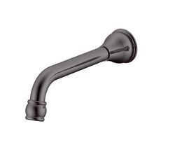 Milli Voir Wall Bath Spout 220mm Brushed Gunmetal