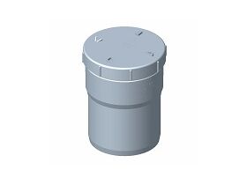 CivilTec PVC HD Threaded Adaptor with Cap 150mm