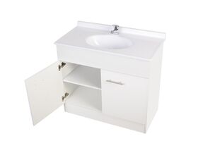 Base Vanity 2 Door 910mm White