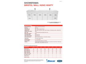 Technical Guide - Posh Bristol Wall Hung Vanity Unit