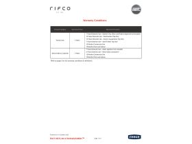 Rifco Warranty