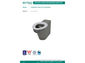 Installation Instructions - RBA WC Pan S or P Trap and Seat (Disable) SS (3 Star)