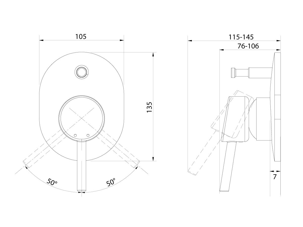 GROHE Concetto Shower / Bath Mixer Tap with Diverter Chrome from Reece