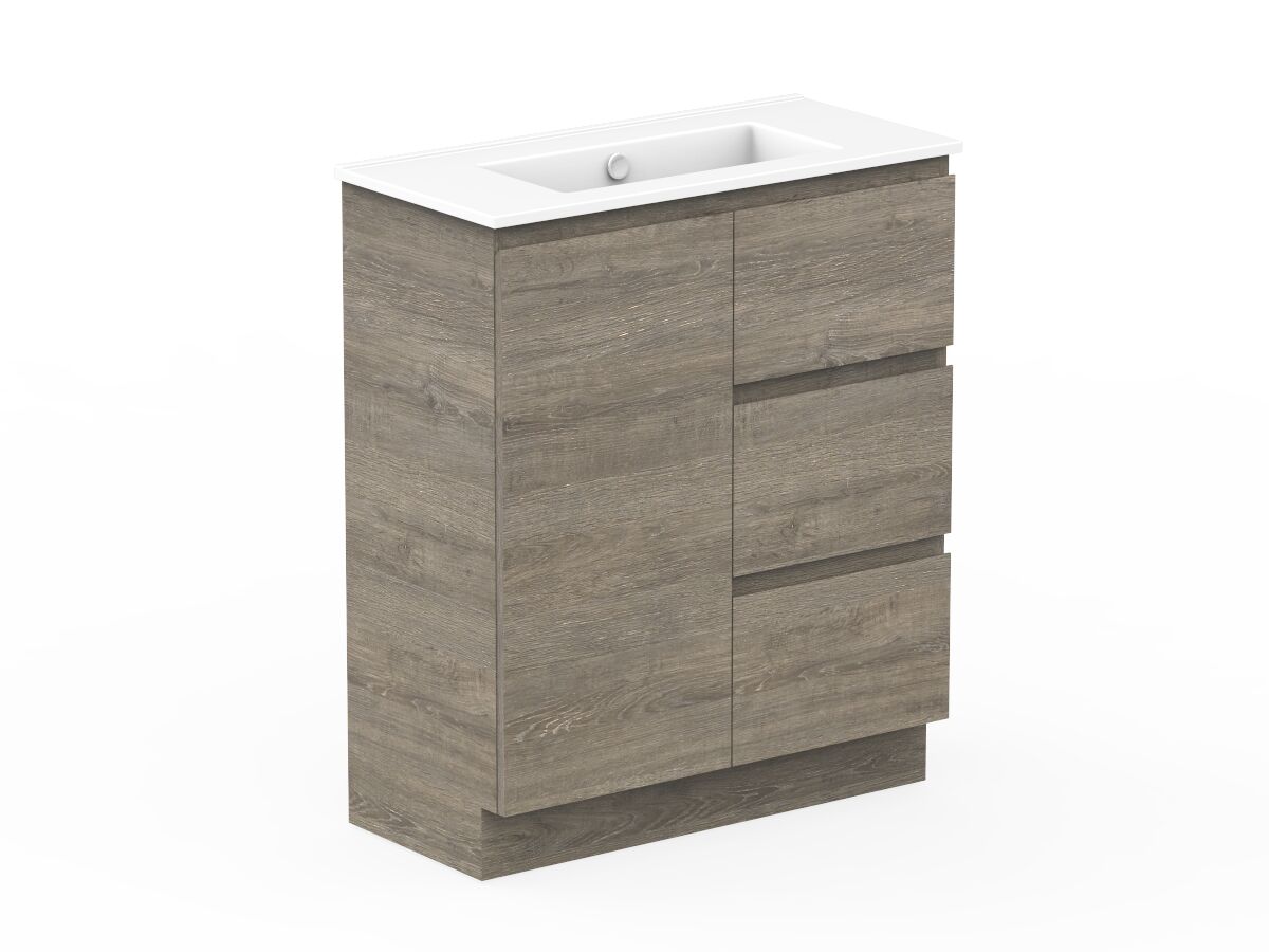 Posh Domaine Plus 750mm Ensuite Floor Mount Vanity Unit Ceramic Top