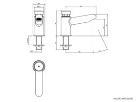 RBA Alpha Self Closing Tap Chrome (6 Star)