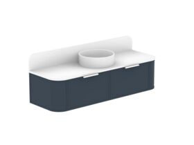 ADP Flo by Alisa & Lysandra All Drawer Vanity Unit Centre Bowl 1500 Cherry Pie Top 2 Drawers (No Basin)