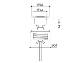 Caroma Pop-Up Plug & Waste