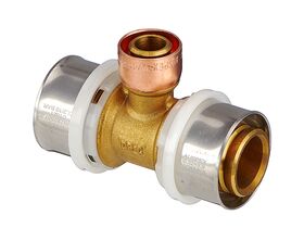 Auspex Crimp Tee Reducing 32mm x 32mm x 20mm