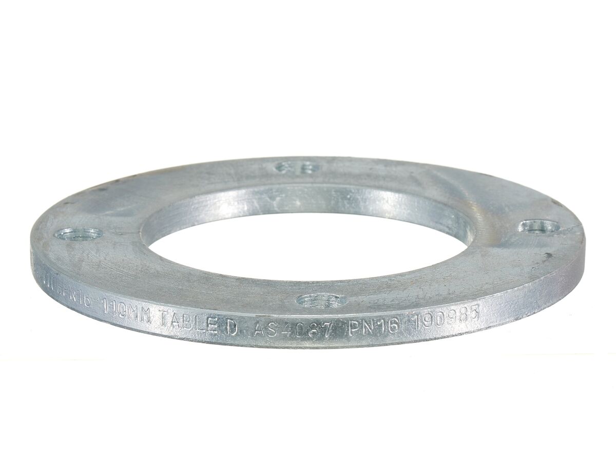 PE Backing Ring Galvanised Table D B7 AS4087 PN16 100mm (110mm) from Reece