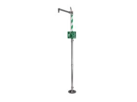 Wolfen Freestanding Safety Shower Hand Operated Polished Stainless Steel