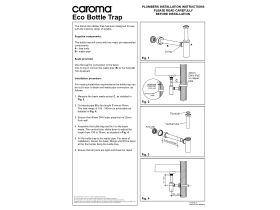 Installation Instructions - Caroma Eco Bottle Trap 40mm Black-Chrome Plated