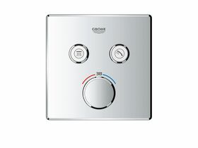 Grohe SmartControl Thermostatic 2 Button Square Chrome