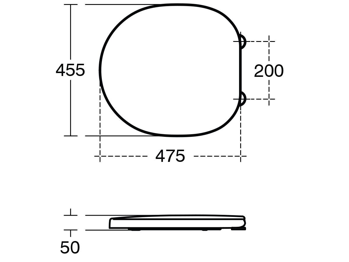 Portman XL Toilet Seat & Cover White from Reece