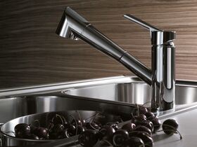 Nobili Oz T2 Pull Out Spray Sink Mixer Chrome (4 Star)