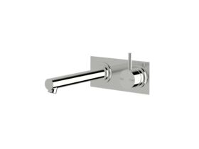 Scala Bath Mixer Tap Outlet System Straight 200mm Right Hand Operation Chrome