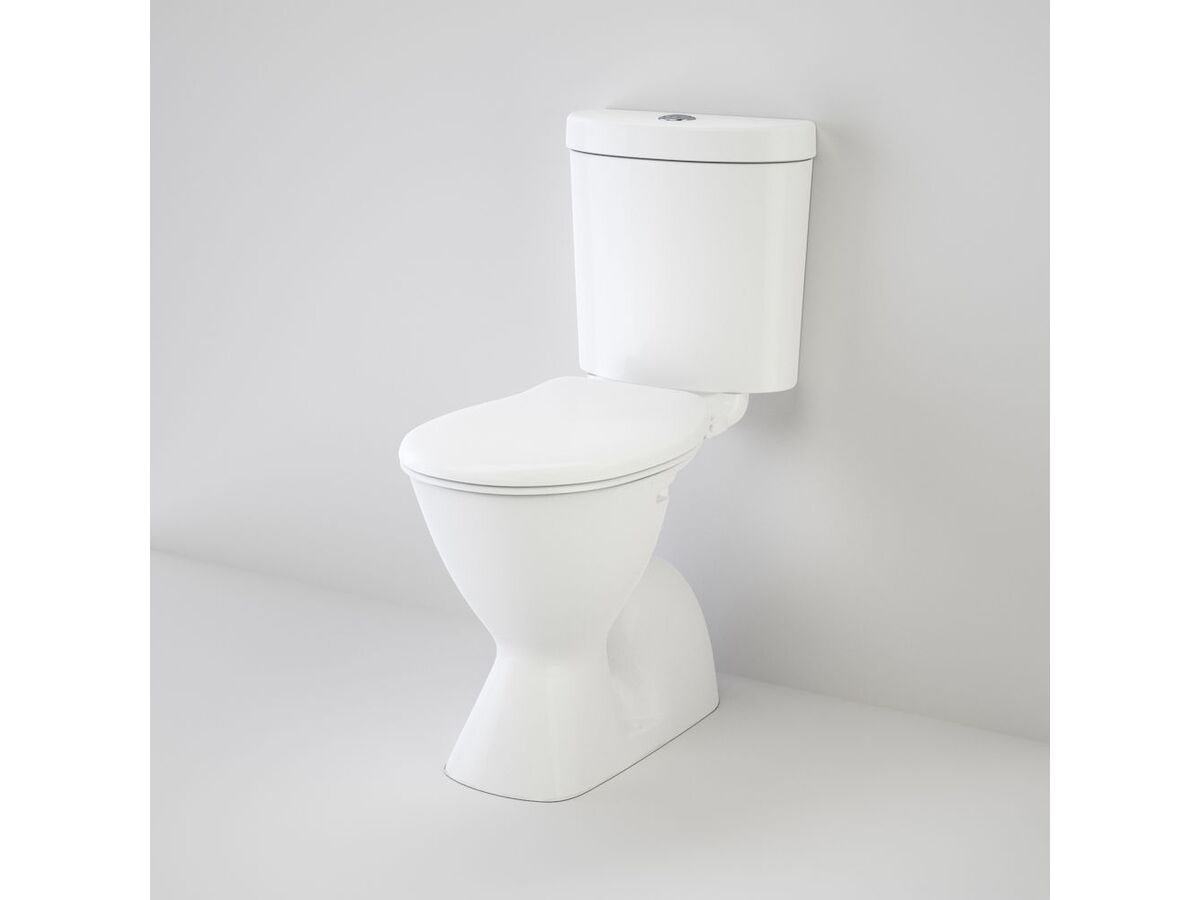 Caroma Profile 4 Easy Height Connector S Trap Bottom Inlet Toilet Suite Trident Standard Seat White (4 Star)