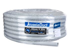 Grey Corrugated Conduit 20mm x 20mtr