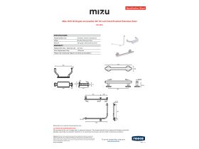 Specification Sheet - Mizu Drift 90 Degree Accessible WC Kit Left Hand Brushed Stainless Steel