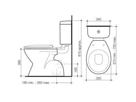 Stylus Connector S Trap Toilet Pan White (4 Star)