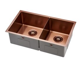 Memo Zenna 1 3/4 Bowl Sink Stainless Steel Nanoplated Bronze