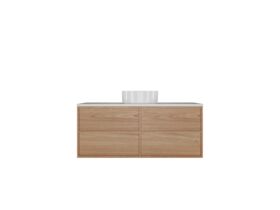 Kado Aspect Wall Hung Vanity Unit 1200mm 4 Drawer Corian 20mm Top