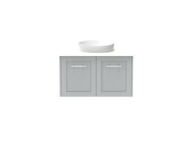 Kado Lux All Door 750mm Centre Bowl Wall Hung Friday Quartz