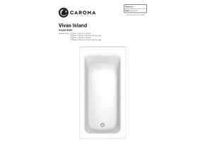 Caroma Vivas Island Bath with/without Anti-Slip White