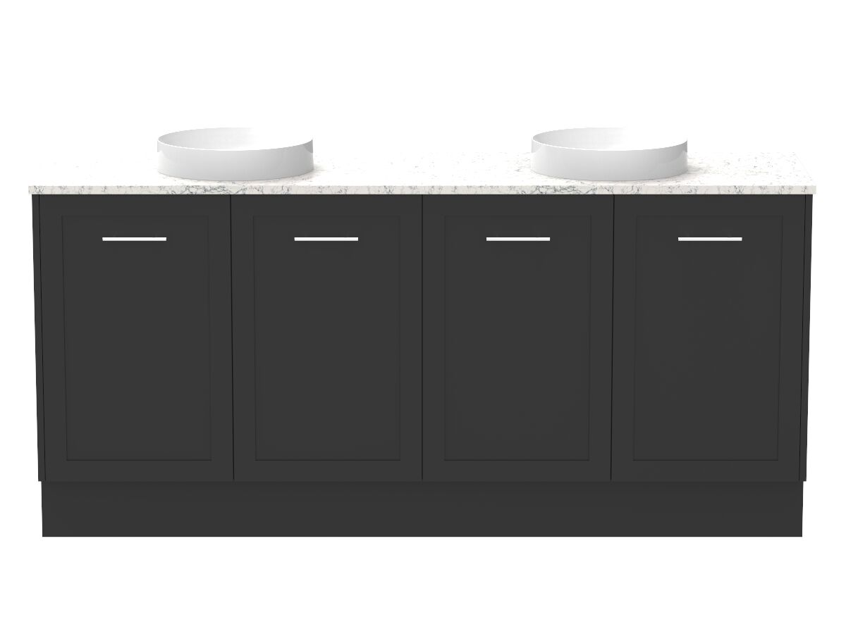 Kado Lux All Door 1800mm Double Bowl Floor Mount Caesarstone